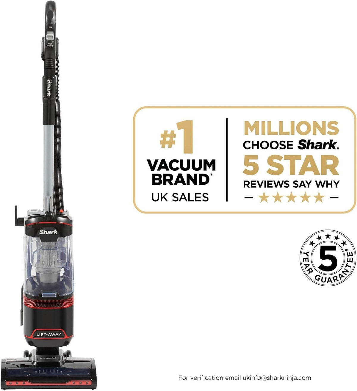 Shark Corded Upright Vacuum Cleaner 1.1L
