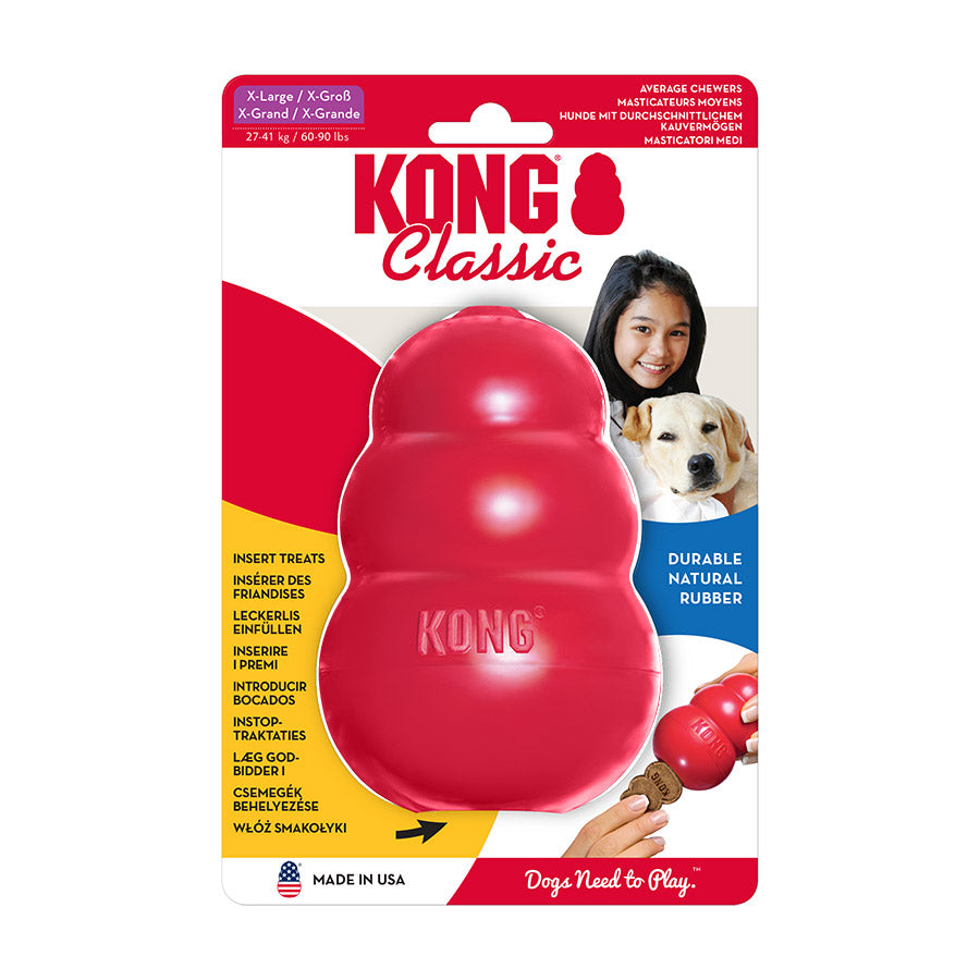 KONG Classic Chew Treat Dog Toy Red Large